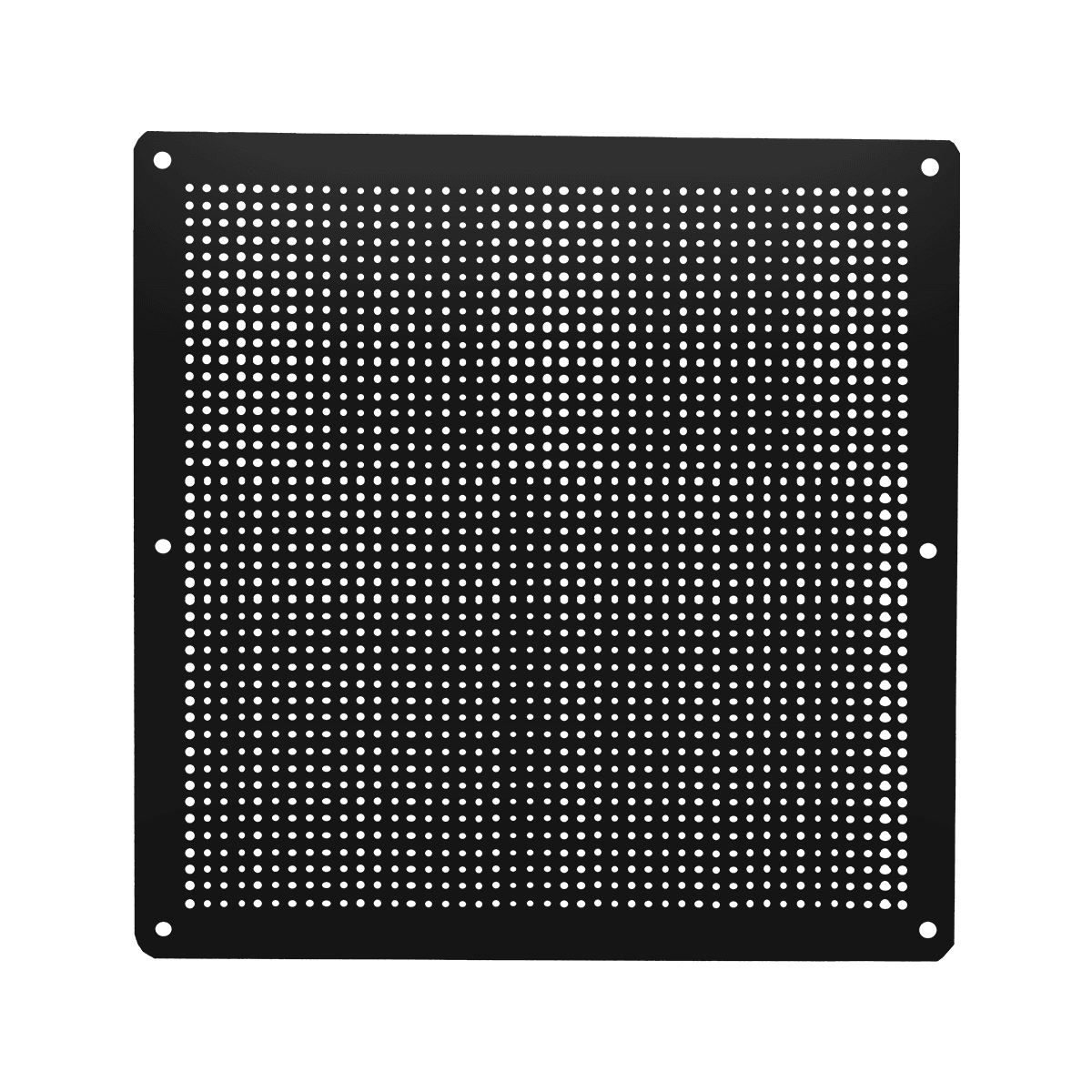Large Black Powder Coated Aluminium Vent Cover