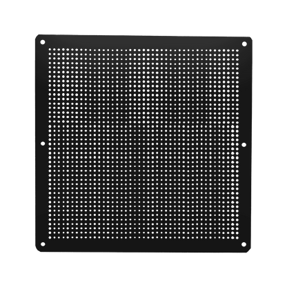 Large Black Powder Coated Aluminium Vent Cover