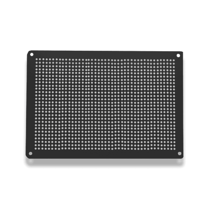 Medium Black Powder Coated Aluminium Vent Cover