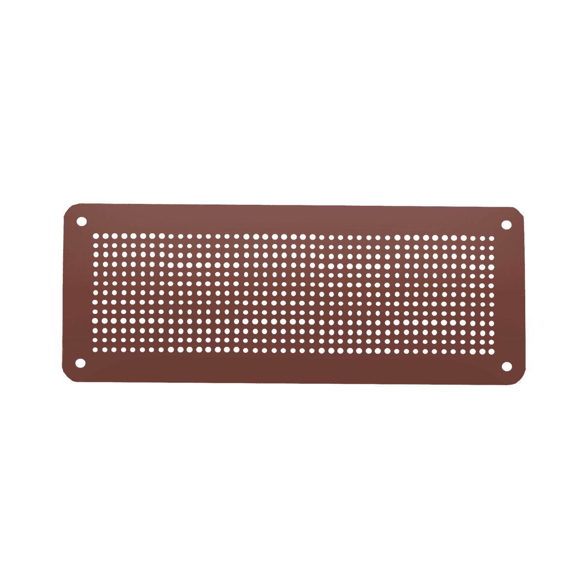 Small Brown Powder Coated Aluminium Vent Cover
